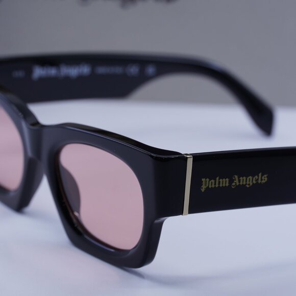 Palm Angels PERI089 BODIE 1021 Square Sunglasses - Black/Cameo - Picture 3 of 9